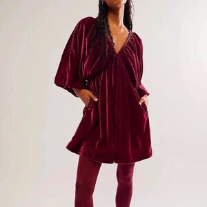 Free People Portia Velvet Mini Sz. S